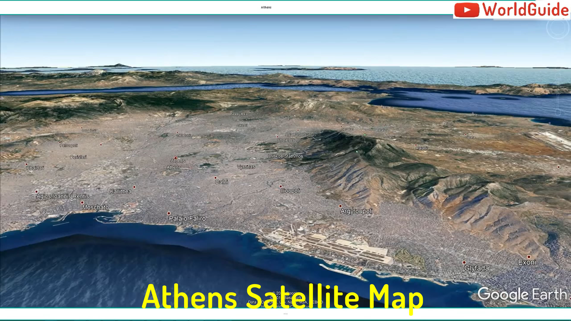 Athens Satellite Map